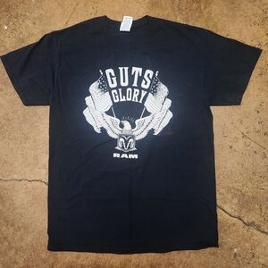 Men's Dodge RAM Black Graphic T-Shirt Guts And Glory Size Medium Ram Auto Macho